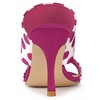 Allegra K Women's Open Toe Polka Dots Stiletto Heel Slides Sandals - 3 of 4