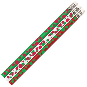 Musgrave Pencil Company Dots of Christmas Fun Pencil, Pack of 12/10 Packs - 1 of 1