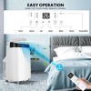 Garvee 10000 BTU Portable Air Conditioner with Remote & Window Kit, Cooling for Room up to 450 Sq. ft, White - 4 of 4