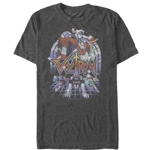 Men's Voltron: Defender of the Universe Retro Robot Lions T-Shirt - 1 of 4