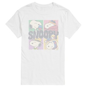 Men's - Peanuts - Snoopy Grid Short Sleeve Graphic T-Shirt - 1 of 4