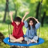 VEVOR Tree Swing, 40 Inch Saucer Swing, 750lbs Weight Capacity, 900D Oxford Fabric Swing Seat with 2 Tree Hanging Straps, Blue - 2 of 4