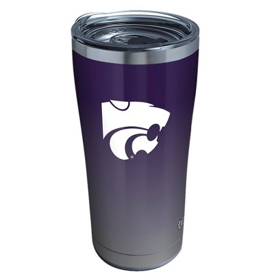 NCAA Kansas State Wildcats 20oz Ombre Stainless Steel Tumbler with Lid