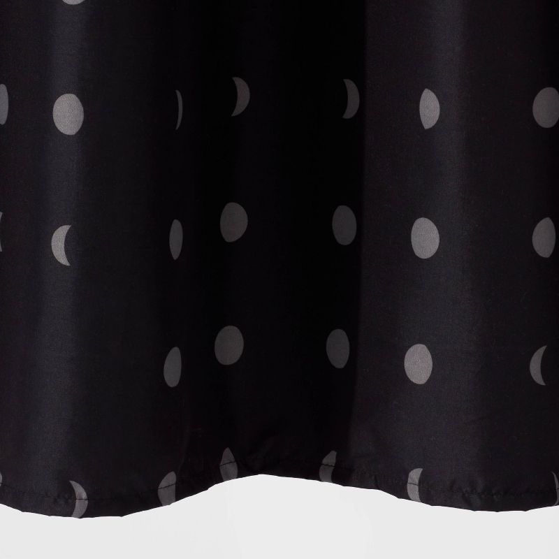 Moon Microfiber Shower Curtain  Gray/Black - Room Essentials&#8482;, 5 of 8