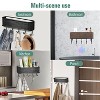 LunaLulinlk Key Holder for Wall, Wall-Mounted Mail Organizer with 5 Hooks, Decorative Hooks Retro Hanging Organizer Black - 4 of 4