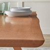 Buylateral 6pc Valentina Modern Dining set with 1 table 2 chairs 2 arm chairs 1 bench Light Walnut - 4 of 4