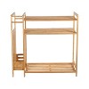 Organize It All Shoe Rack with Umbrella Stand Lohas: Bamboo Shoe Organizer & Umbrella Storage, Holds 9 Pairs, Brown - 2 of 4