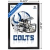 Trends International NFL Indianapolis Colts - Drip Helmet 20 Framed Wall Poster Prints - 3 of 4