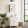 Keonjinn Metal Framed Rectangular Framed Recessed/Surface Mount Medicine Cabinet with Mirror - 2 of 4