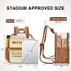 Hachikiko Small Transparent Mini Backpack for Concert, Beach, Work, Travel & Sporting Events with Padded Straps - 4 of 4