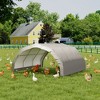 FUFU&GAGA Gray Livestock Shade Canopy Patio Canopy Farm Pasture Shade Shelter - Weather - Resistant Livestock & Hay Storage Tent - 2 of 4