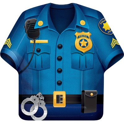 Police Party Uniform 9" Paper Plates - 8ct