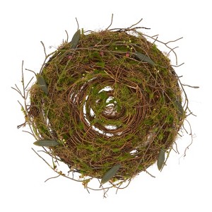 Saro Lifestyle Wilderness Oasis Twig and Moss Placemat (Set of 4), 15", Green - 1 of 4