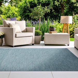 Luxe Weavers Modern Non-Slip Washable Outdoor Area Rug Geometric Carpet - 1 of 4