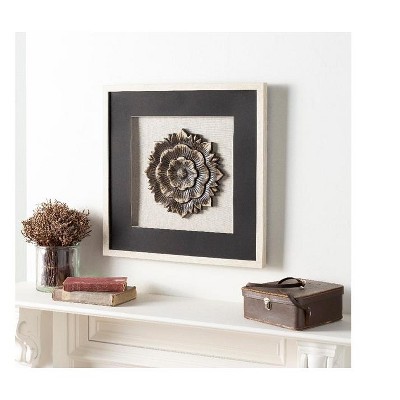 Rakitovo 22" Beige and Black Traditional Wall Art