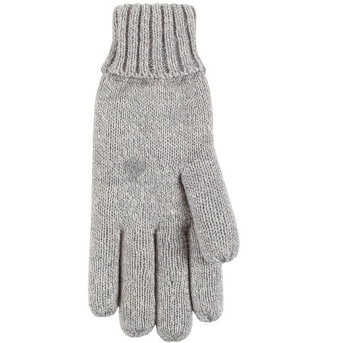 Women's Beth Flat Knit Silicone Grip Solid Glove 