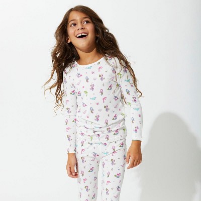 Bellabu Bear Kids Mermaid Bamboo Kids Pajamas