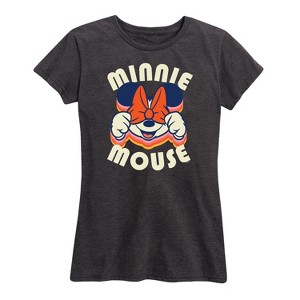 Women's - Disney - Minnie Mouse Repeat Short Sleeve Graphic T-Shirt - 1 of 4