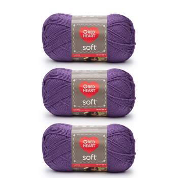 Red Heart Roll with It Melange Curtain Call Yarn - 3 Pack of 150g/5.3oz -  Acrylic - 4 Medium (Worsted) - 389 Yards - Knitting/Crochet