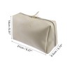 Unique Bargains Women's PVC Durable Large Zipper Closure Makeup Bag 1 Pc - 2 of 4