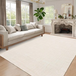 Washable Rug Rugs for Living Room, Non-Shedding Foldable Modern Carpet with Non Slip Rubber Backing - 1 of 4