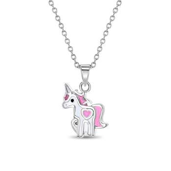 Girls' Unicorn Love Sterling Silver Necklace - In Season Jewelry