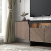 Modern Retro TV Stand LED Lighting TV Media Console With Cabinet Televisions Entertainment Center Table For Living Room Bedroom - 3 of 4