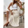 Clearlove Womens High Waist A Line Ruffle Swing Long Maxi Skirt - 2 of 4