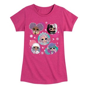 Girls' - LOL Surprise! - Winter Dolls Fitted Short Sleeve Graphic T-Shirt - 1 of 4