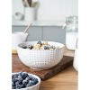 Itopfox 12-Piece Ceramic Dinnerware Set, Includes Plates and Bowls, Oven Safe, Stackable, Ideal for Housewarming Gifts - Arctic White - 4 of 4