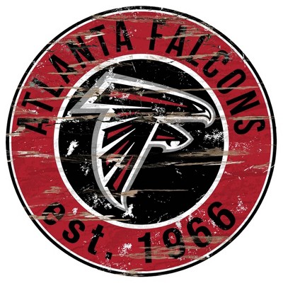 Atlanta Falcons 12 Landscape Circle Sign