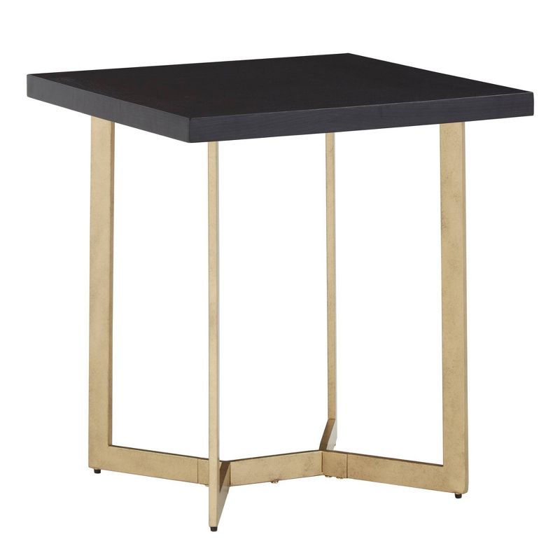 Karianne Black and Gold Metal Base End Table Black/Gold - Inspire Q, 1 of 7