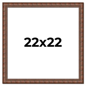 PosterPalooza | 22x22 Modern Bamboo Picture Frame, UV Acrylic, 5 Finishes - 1 of 4