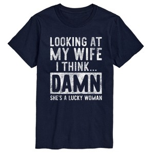 Men's - Instant Message - Looking At My Wife Short Sleeve Graphic T-Shirt - 1 of 4