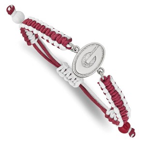 Black Bow Jewelry Stainless Steel Georgia Bulldogs NCAA charm Bracelet 9 Inch - 1 of 3