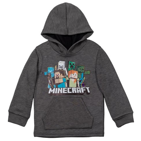 Kids' Minecraft Creeper Costume Fleece Sweatshirt - Green : Target