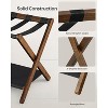 Luggage Rack, Folding Suitcase Stand with Storage Shelf, for Guest Room, Hotel, Bedroom - 3 of 4