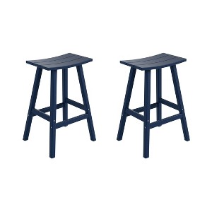 WestinTrends Outdoor Patio Adirondack Counter Height Stool Chair - 1 of 4