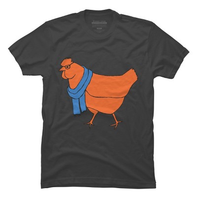 Men's Design By Humans The Hipster Chicken By TabithaDesigns T-Shirt