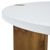 Vynxaria 33.4'' Minimalist Circular Coffee Table - Elegant MDF Design with Stable Support - 4 of 4