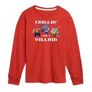 Boys' - Teenage Mutant Ninja Turtles - Chillin Like A Villain Long Sleeve Graphic T-Shirt - 1 of 4