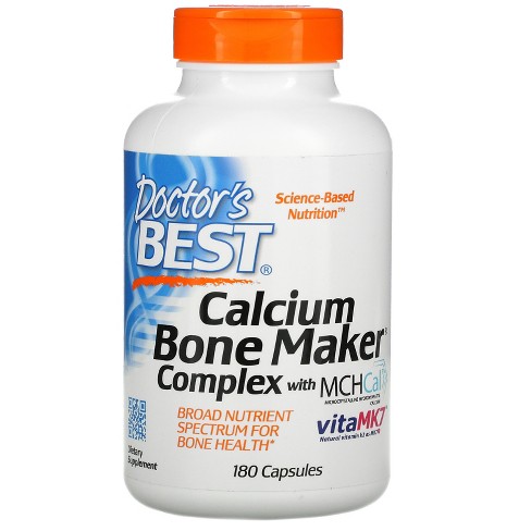 Doctor's Best Calcium Bone Maker Complex With Mchcal And Vitamk7, 180  Capsules : Target
