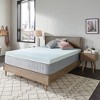 Sealy 3 Inch Thick Blue Swirl TrueForm Memory Foam Gel Infused Mattress Topper for Comfortable, Contoured, Weightless Sleep Support, King Size - 2 of 4