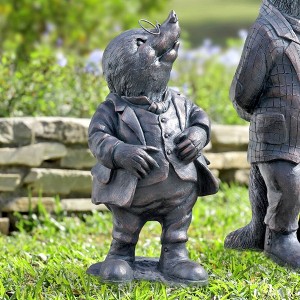SPI Home Top of the Morning Garden Sculpture – Whimsical Resin Outdoor Art, 22" H x 11.5" W, Nature-Inspired Garden Accent - 1 of 3