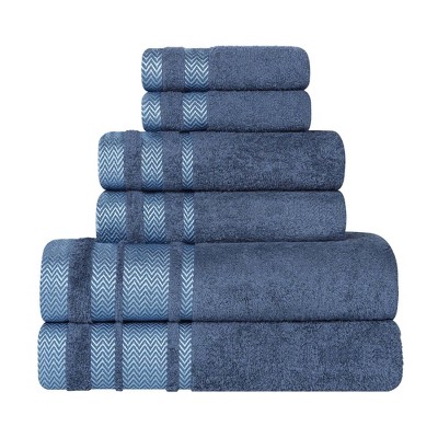 Cotton Medium Weight 6 Piece Bathroom Towel Set by Blue Nile Mills