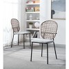 VYNXARIA Black & Gray Sennit Chairs - Set of 4 Dining & Coffee Chairs - 2 of 4