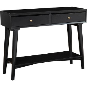 Alpine Furniture Flynn Console Table, Black - 1 of 4