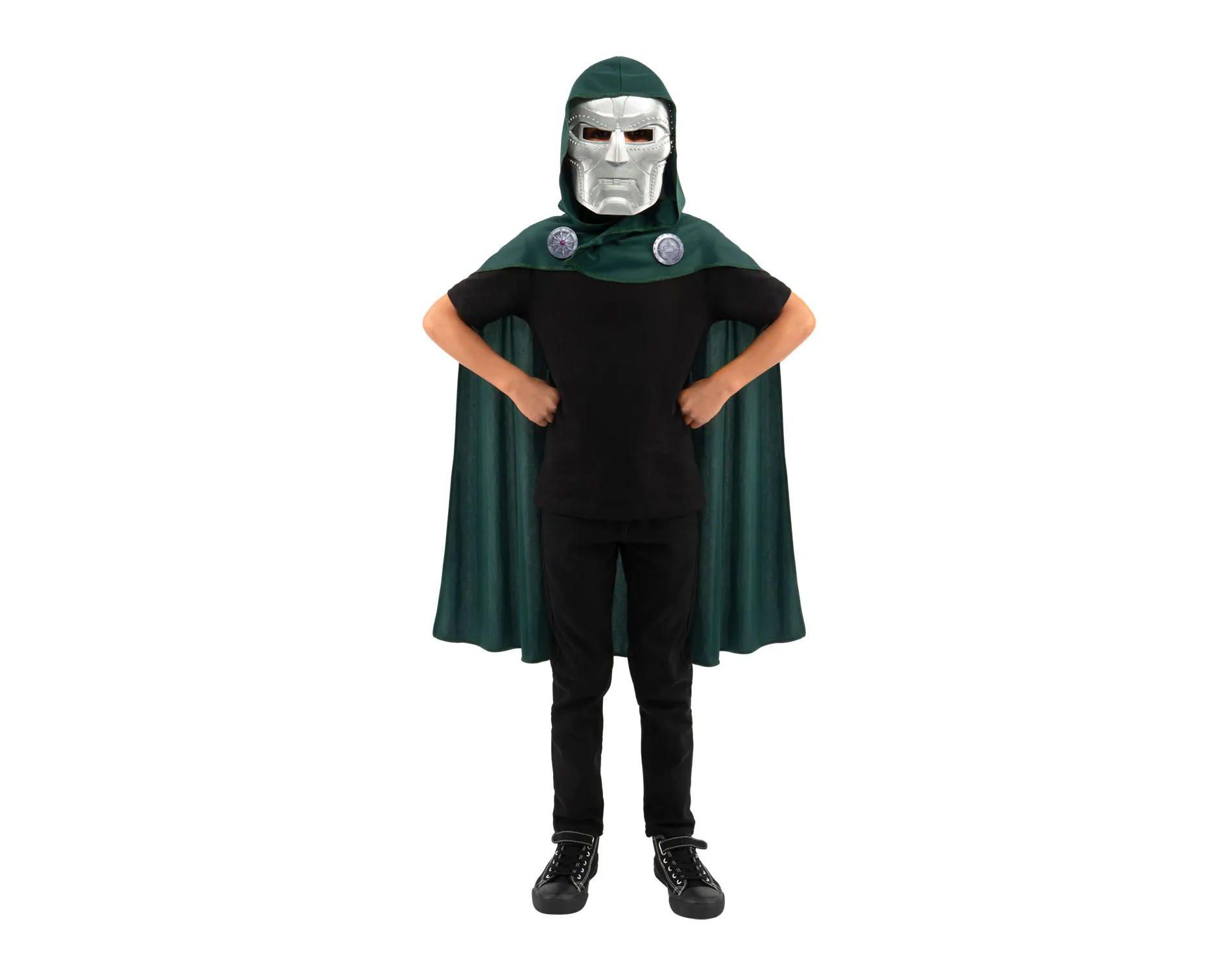 Jazwares Boys' Marvel Avengers: Doomsday™ Doctor Doom Cape and Mask - Size One Size Fits Most - Green