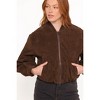 Goldie Faux Suede Bomber Jacket - 4 of 4