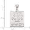 Black Bow Jewelry 14k White Gold Texas A&M Aggies NCAA Large Pendant - 2 of 3